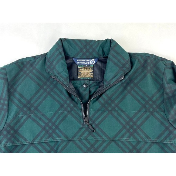 Sunderland Of Scotland Cygnet Ladies Weatherbeater Golf Pullover Green Tartan S - Picture 4 of 10